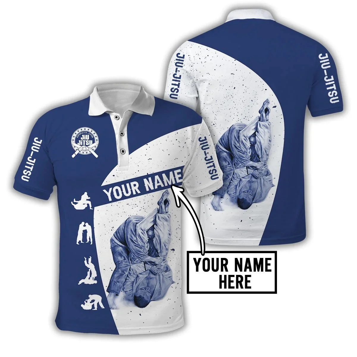 3D Printing Name - Nama Kustom Jiu Jitsu 3D Seluruh