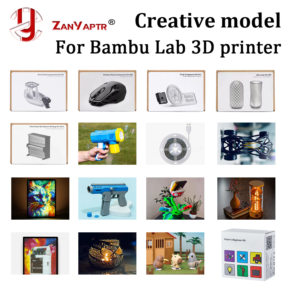 3D Printing Bambu - Komponen Model Kreatif DIY Bambu Lab