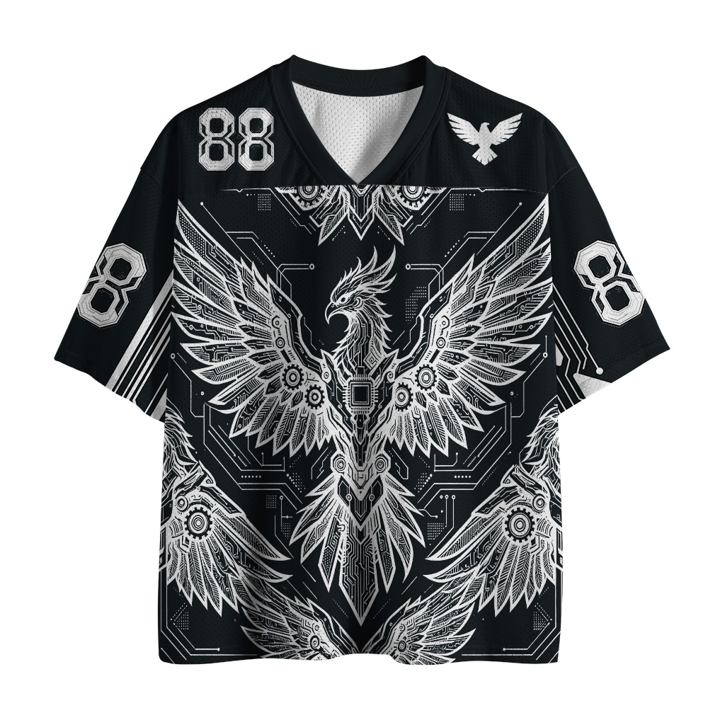 3D Printing Eagle - Cyber Mechanical Eagle Black and White