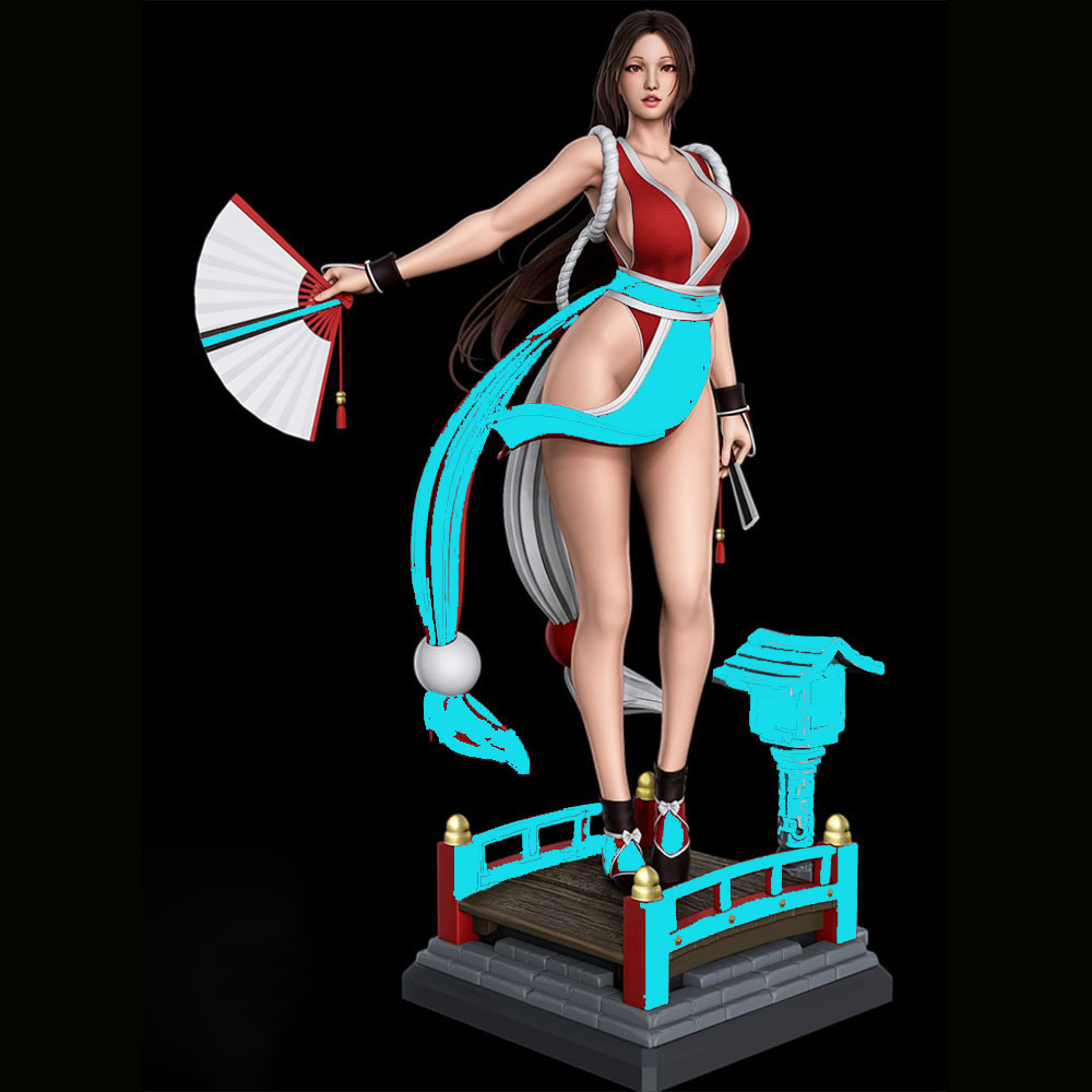 3D Printing For Dummies - 1/24 Patung Resin Miniatur Gadis Berambut