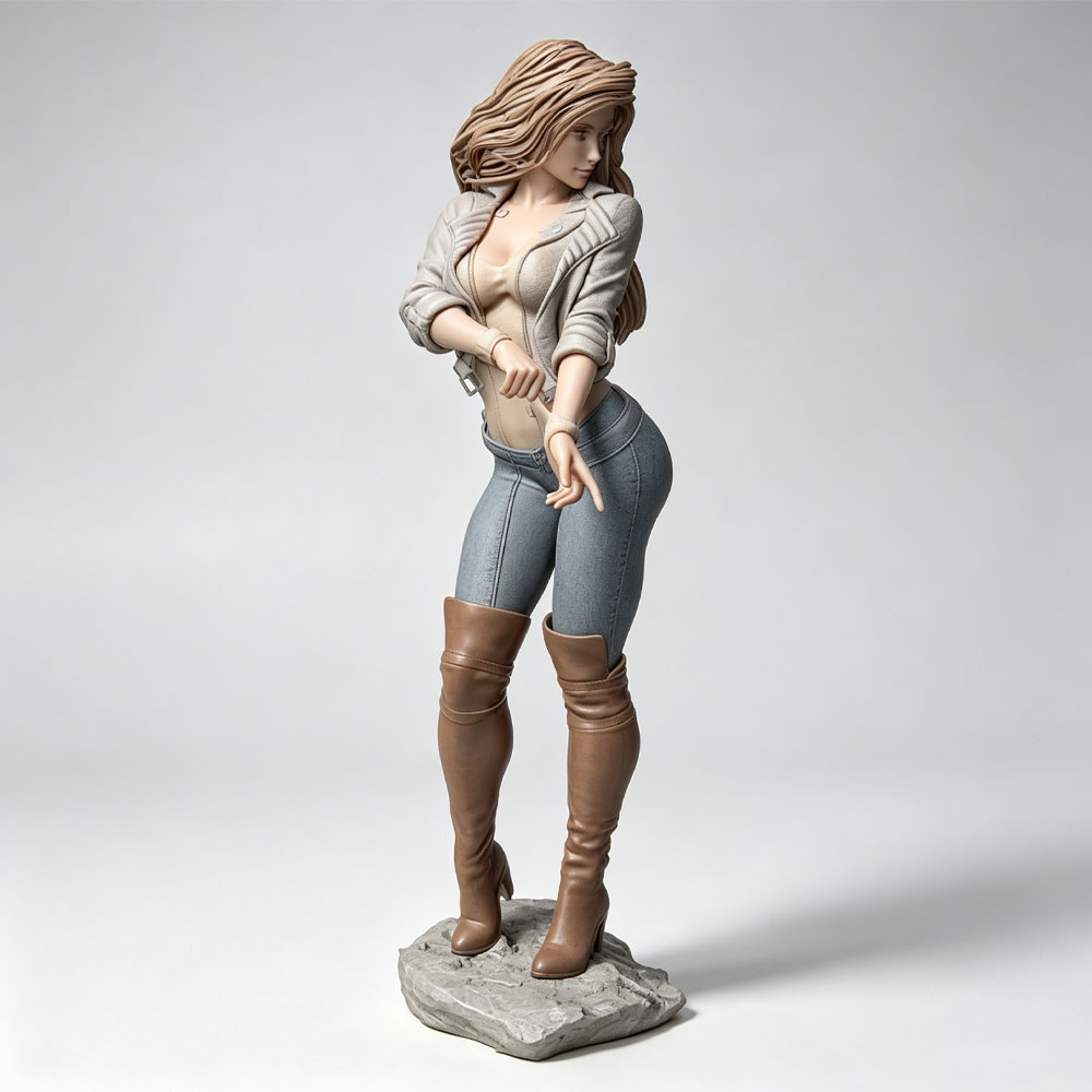 3D Printing For Dummies - 1/24 Karakter wanita modis yang realistis,