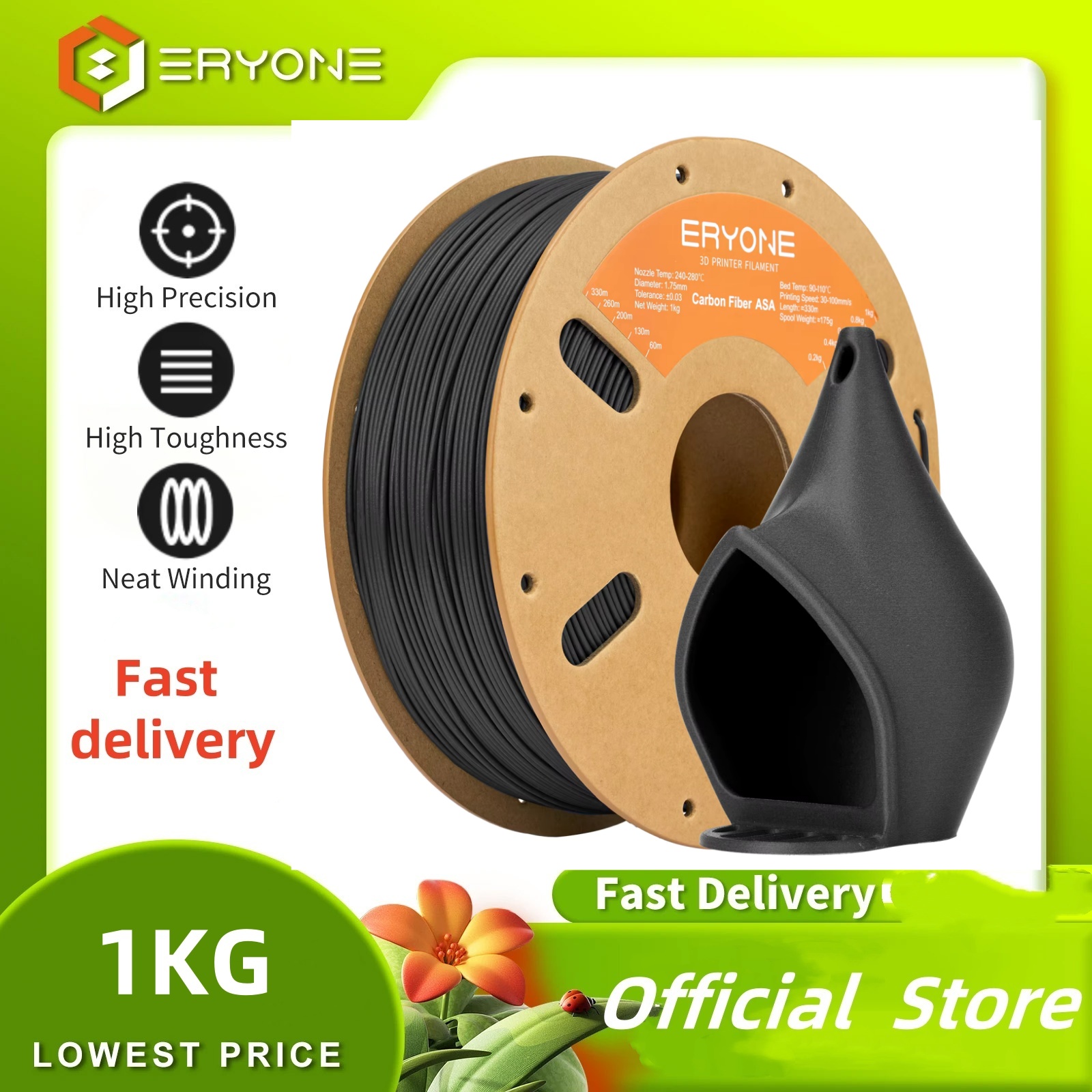 Asa Filament Outdoor - ERYONE 1KG ASA Filamen Premium Serat