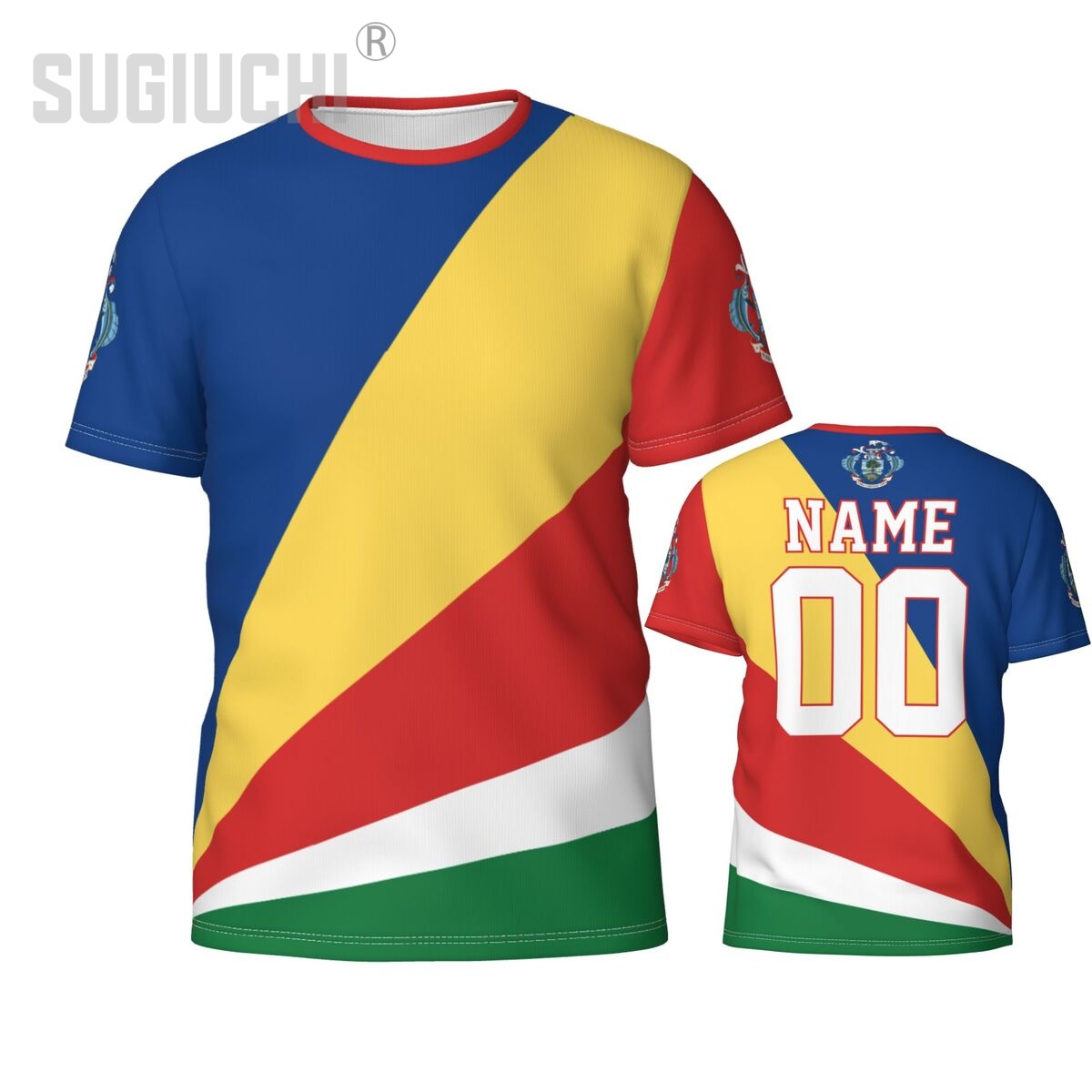 3D Printing Name - Kaos 3D Lambang Bendera Seychelles dengan