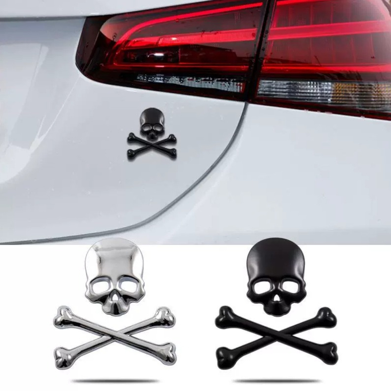 3D Printing Car - 1 Buah Stiker Mobil Logam Campuran