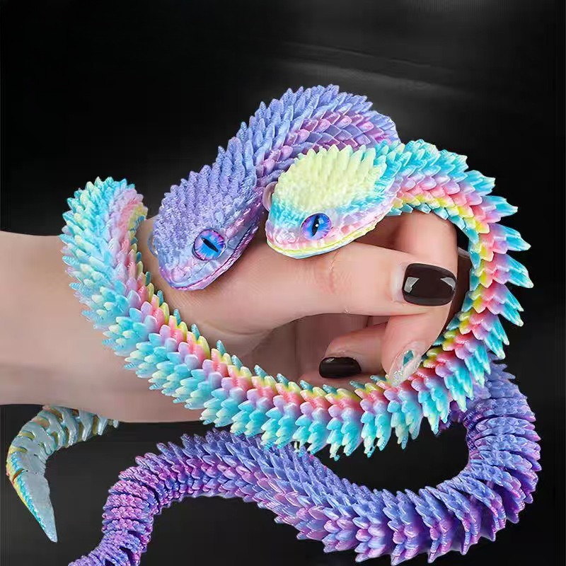 3D Printing Joint - Patung Ular Realistis Cetak 3D Baru