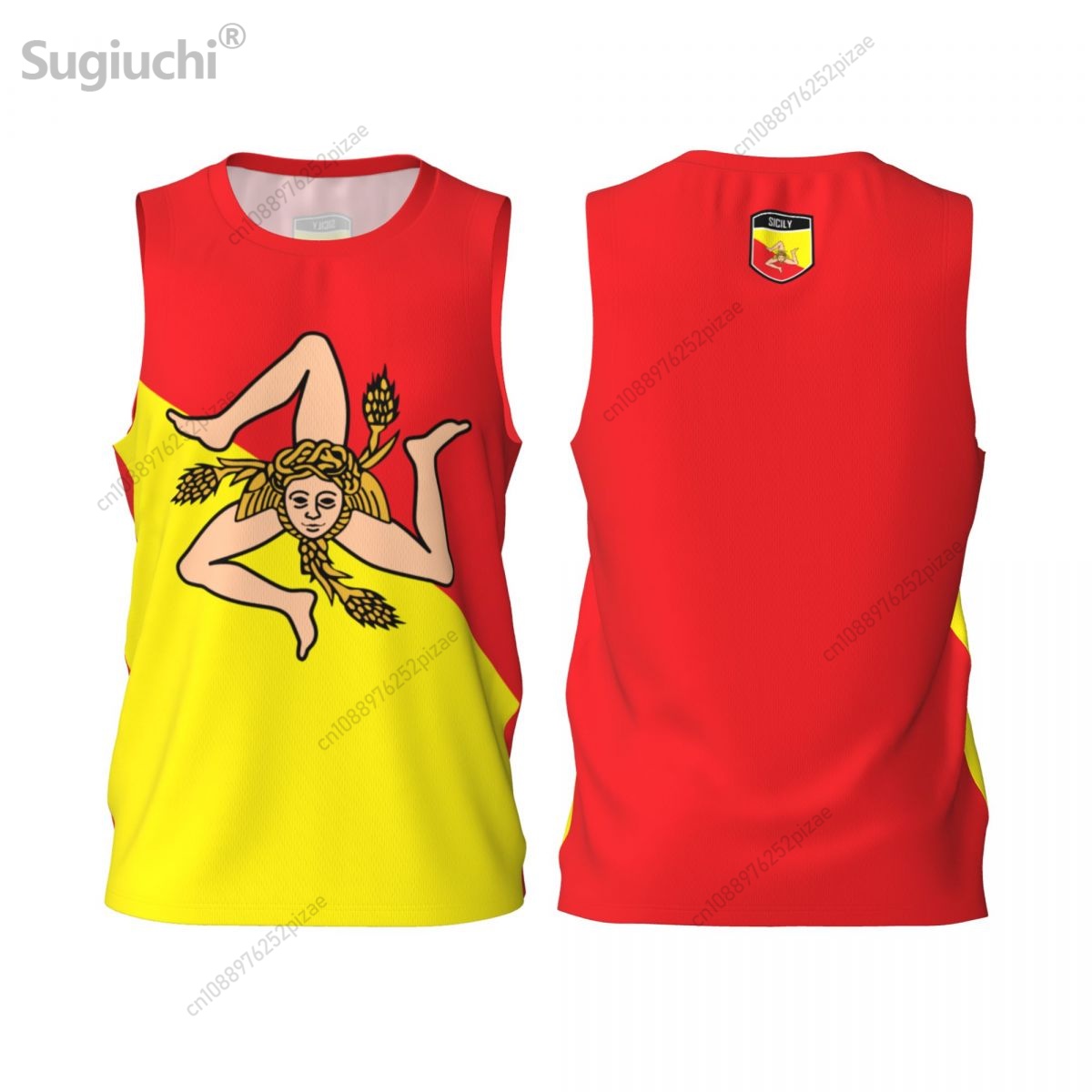3D Printing Name - Nomor kustom Sicily Sicilia 3D bendera