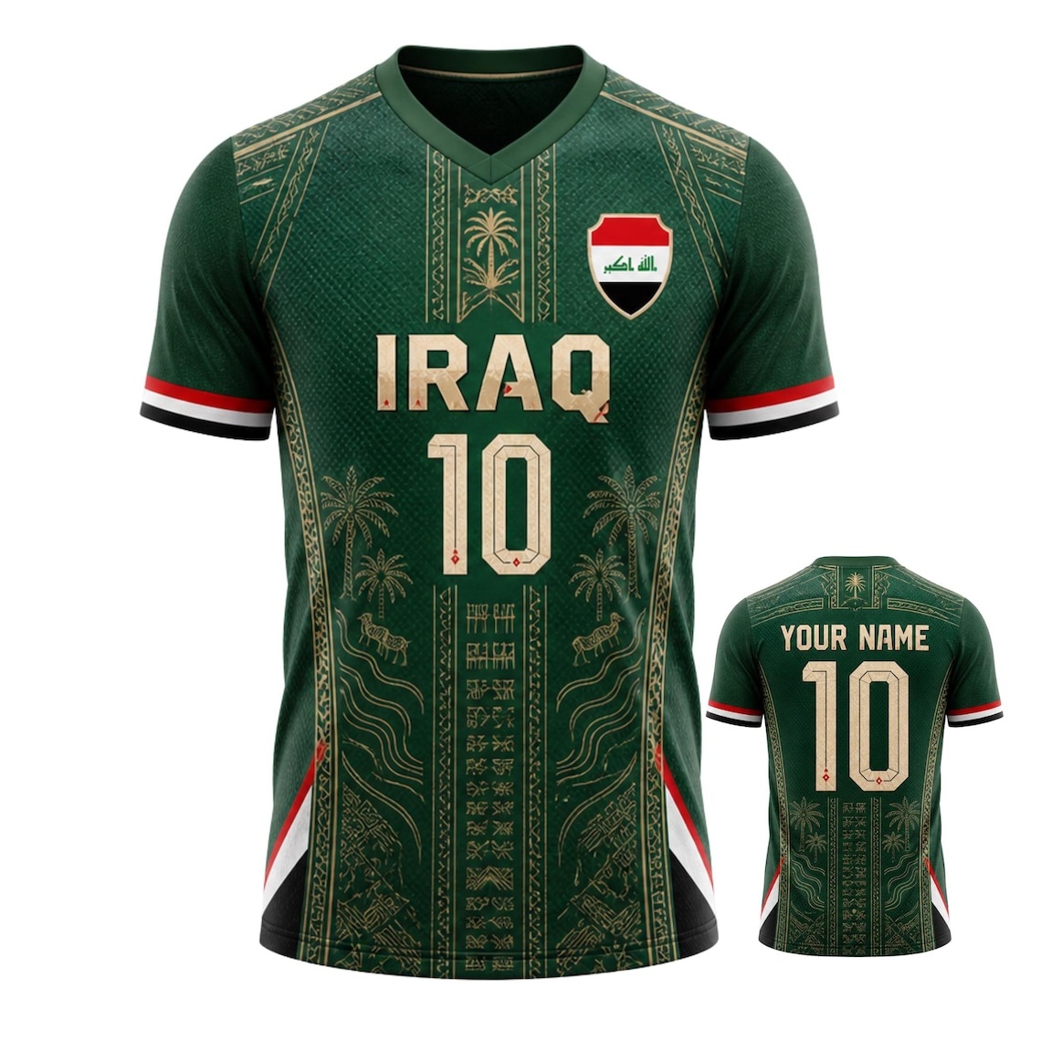 3D Printing Name - Jersey Sepak Bola Irak, Kaos Sepak