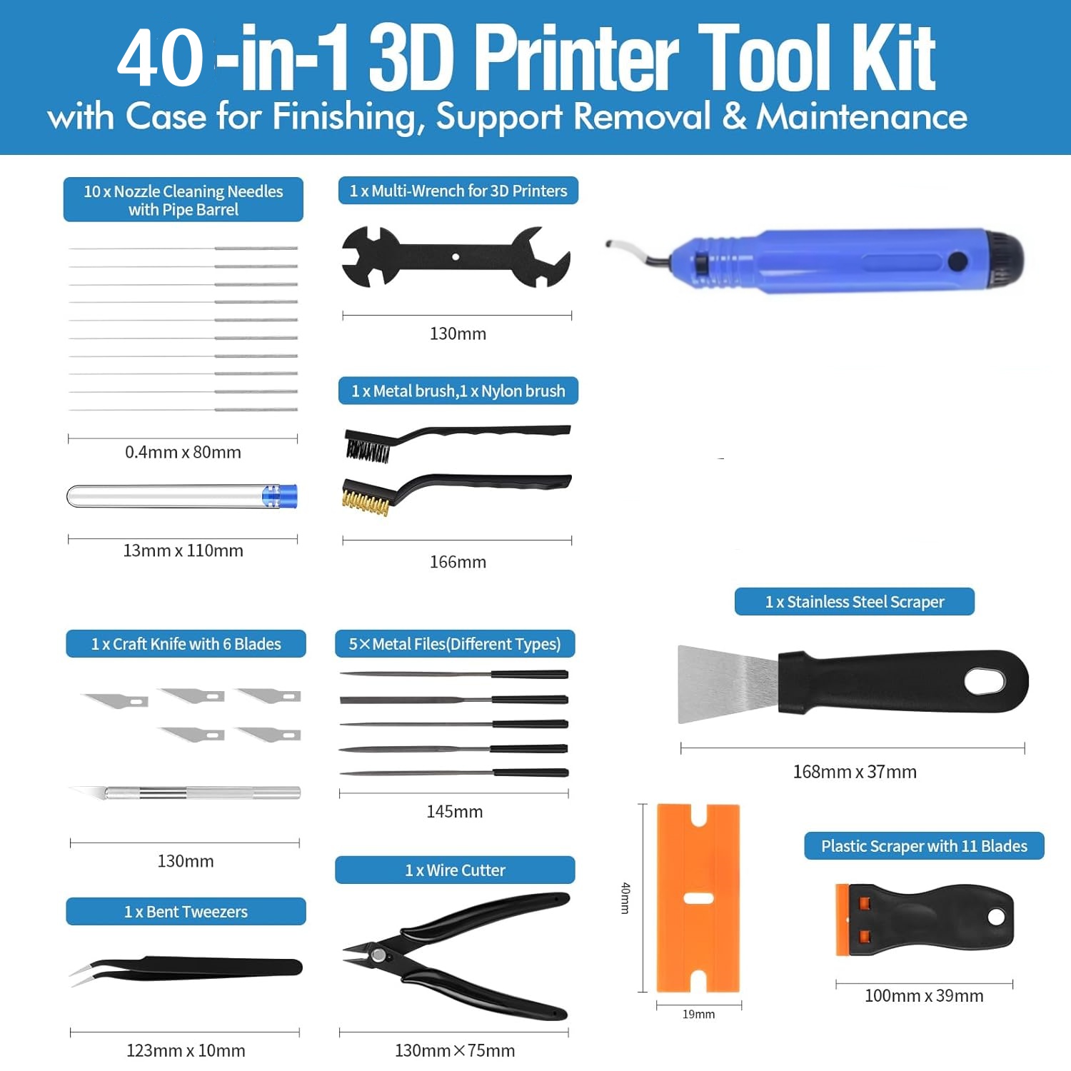 40 Buah Alat Printer 3D, Pengi - 3D Printing Files ulasan dan harga
