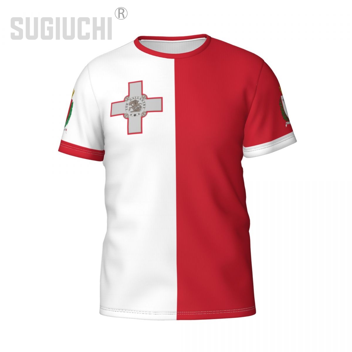 Kaos 3D Lambang Bendera Malta  - 3D Printing Name ulasan dan harga