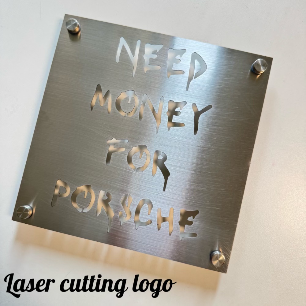 Papan Nama Stainless Steel Mod - 3D Printing Name ulasan dan harga