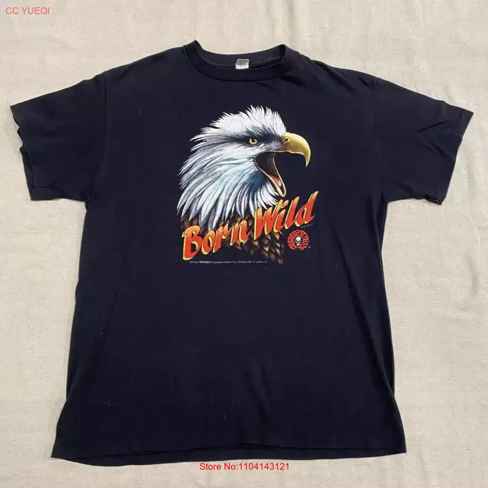 Kaos Vintage 80-an 3D Emblem B - 3D Printing Eagle ulasan dan harga
