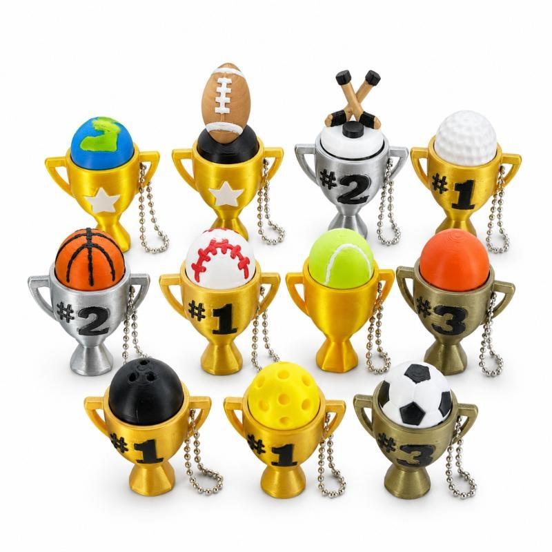 Gantungan Kunci Trofi Bola Ola - 3D Printing Use ulasan dan harga