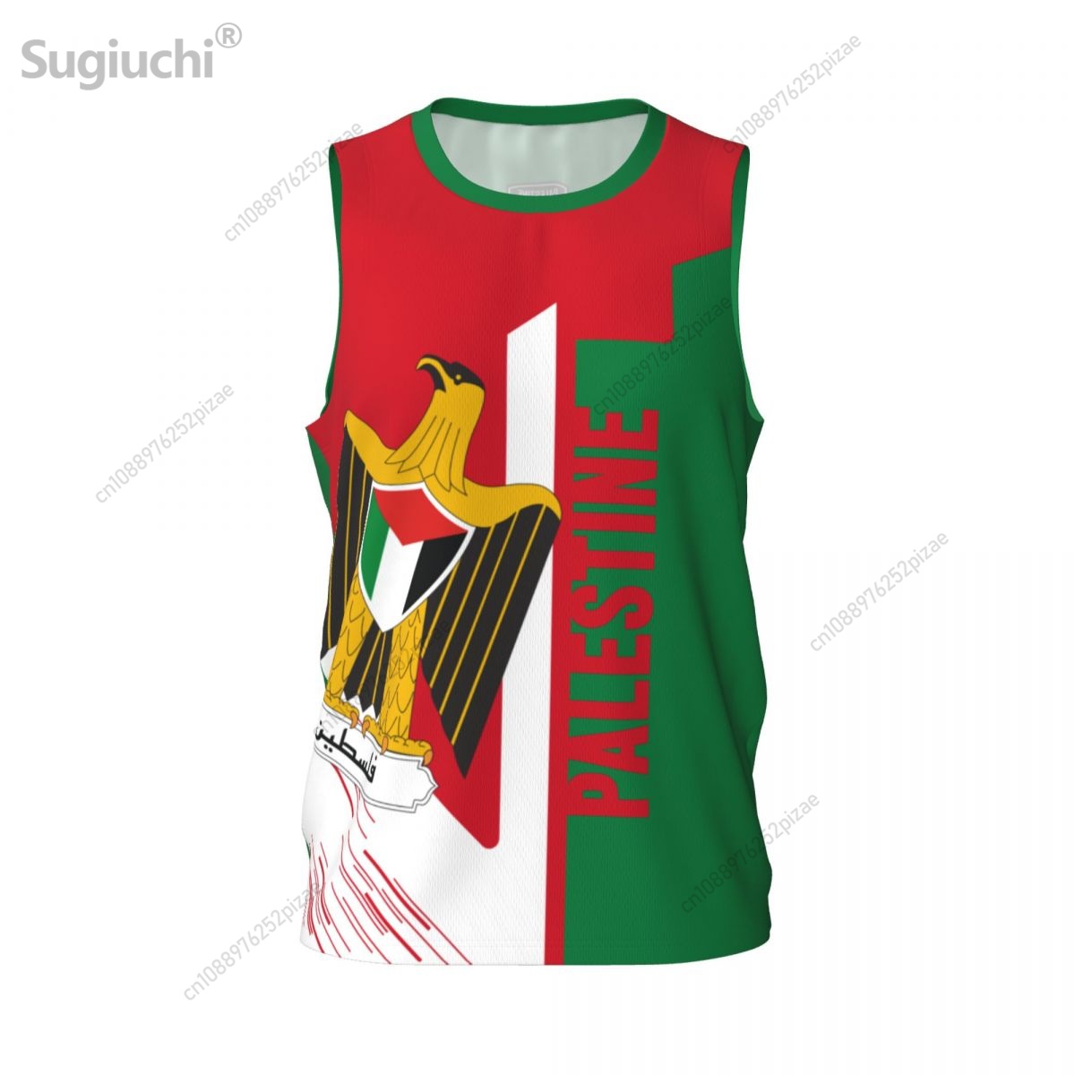 Kaos Olahraga Bendera Palestin - 3D Printing Name ulasan dan harga