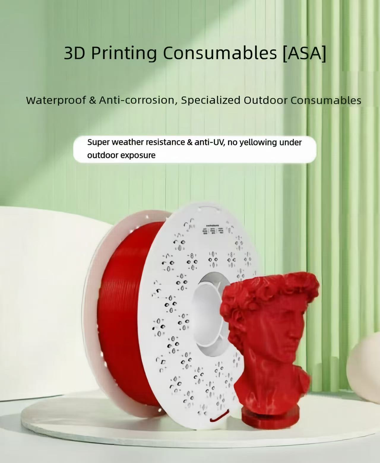 Filamen ASA 1.75mm 1KG Tahan U - Asa Filament Outdoor ulasan dan harga