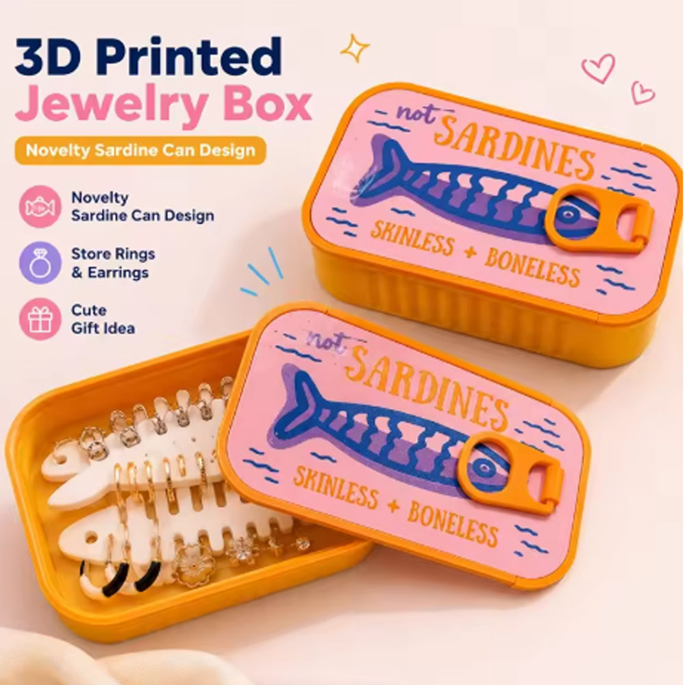 Kotak Perhiasan Kaleng Sarden, - Enclosure 3D Printing ulasan dan harga