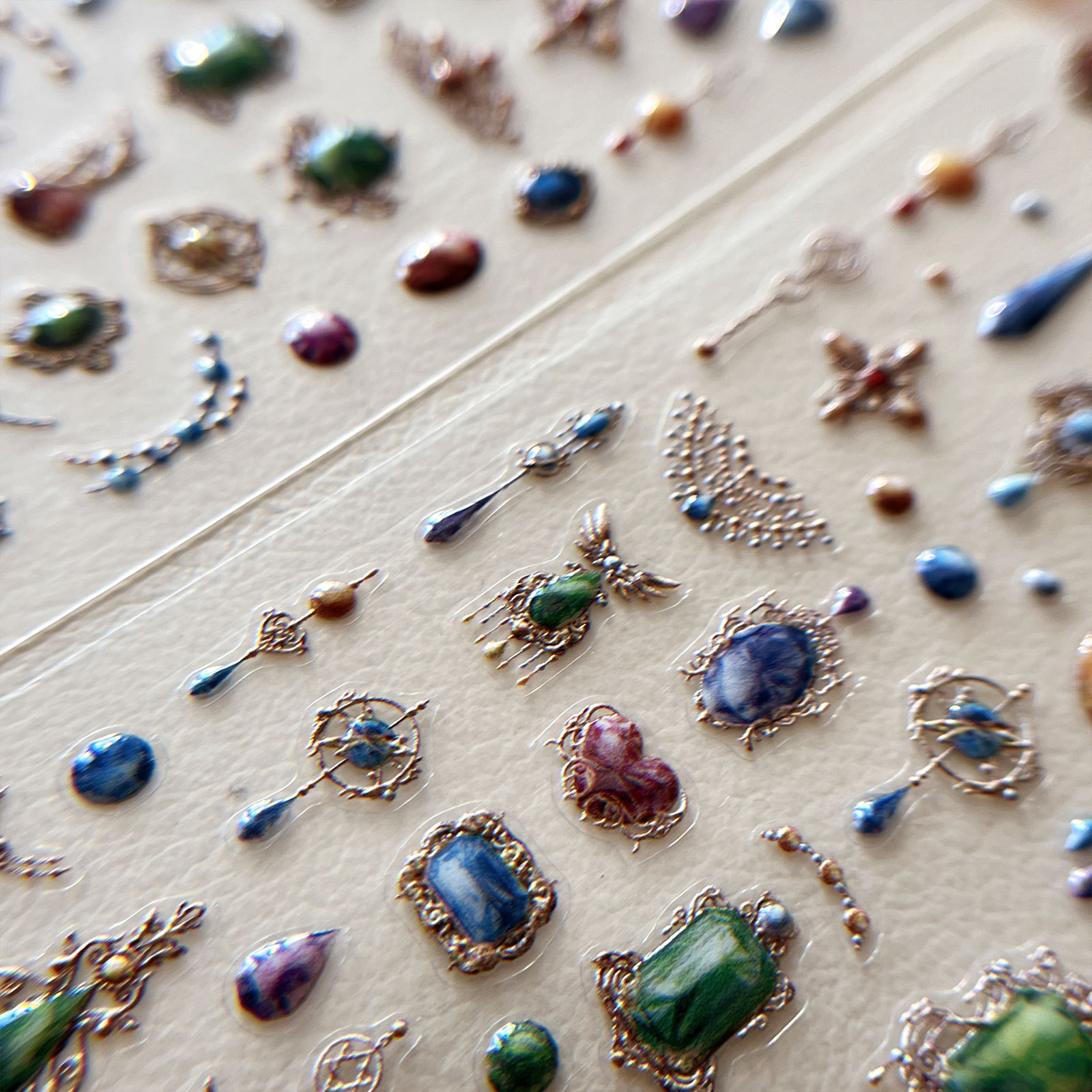 Stiker Kuku 3D Permata Mewah V - 3D Printing Jewellery ulasan dan harga