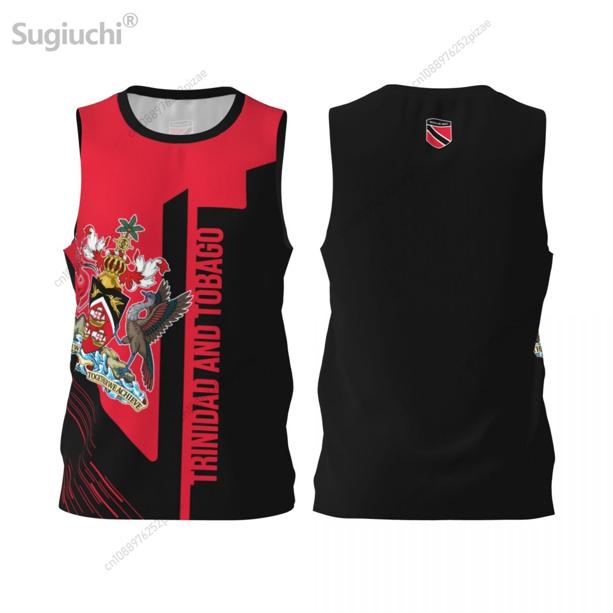 Kaos Olahraga Bendera 3D Trini - 3D Printing Name ulasan dan harga