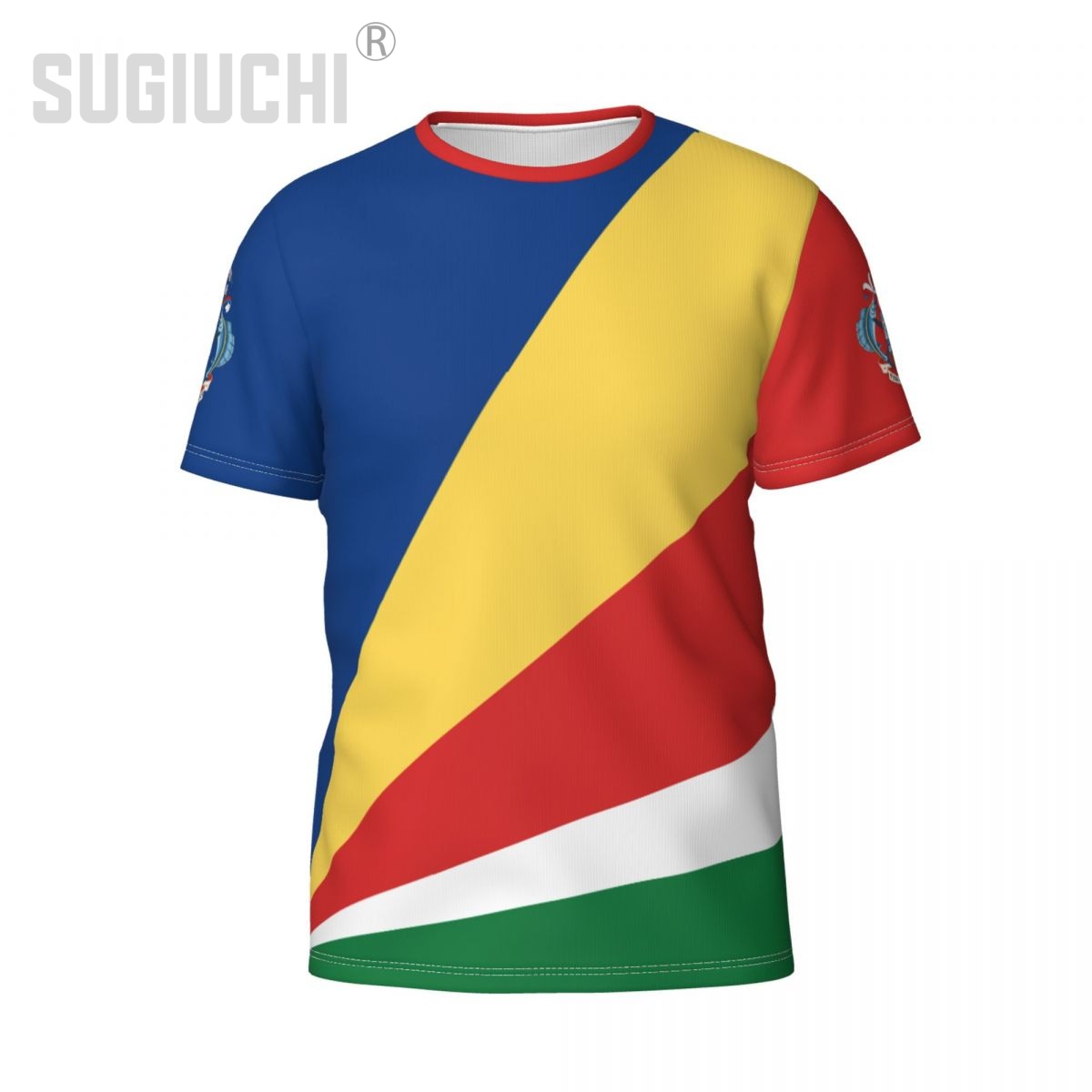Kaos 3D Lambang Bendera Seyche - 3D Printing Name ulasan dan harga