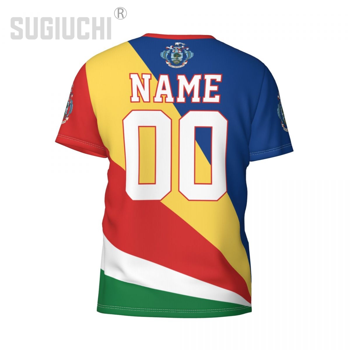 Kaos 3D Lambang Bendera Seyche - 3D Printing Name ulasan dan harga