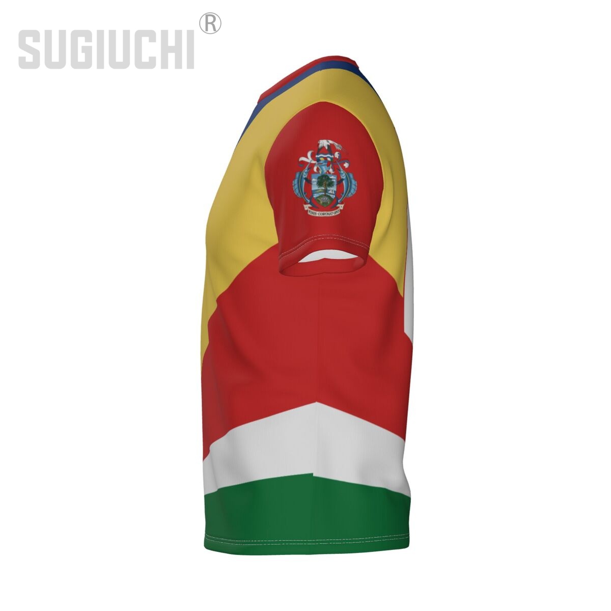 Kaos 3D Lambang Bendera Seyche - 3D Printing Name ulasan dan harga
