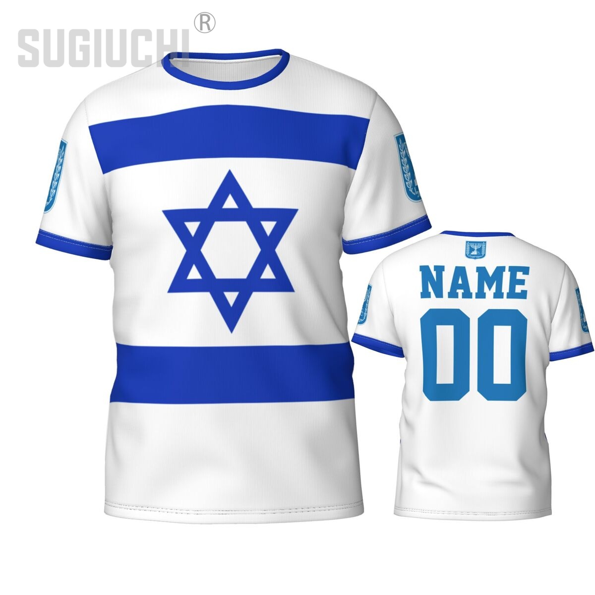 Kaos 3D Lambang Bendera Israel - 3D Printing Name ulasan dan harga