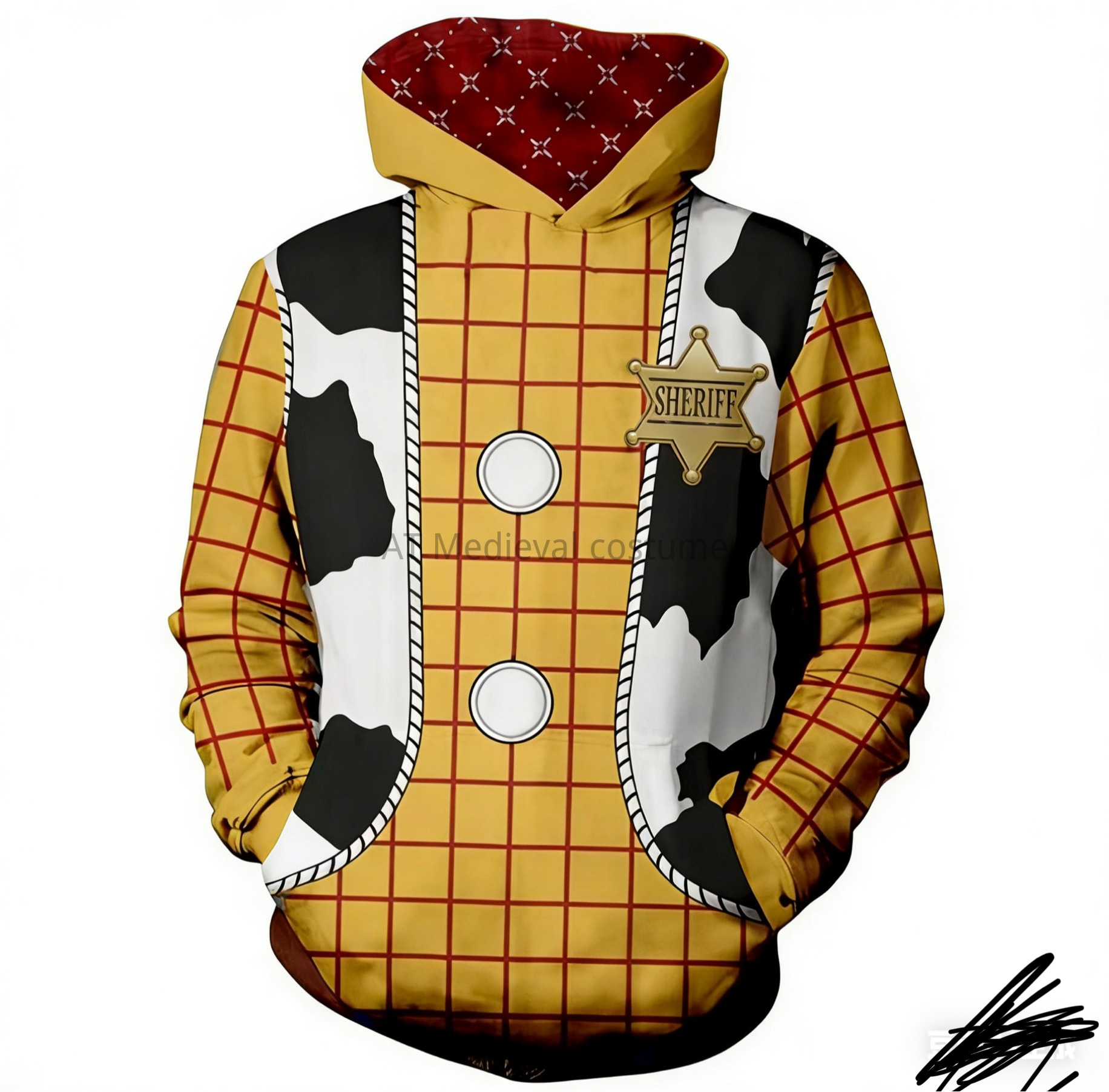 Kostum Mainan Hoody Cetak 3D C - 3D Printing Objects ulasan dan harga