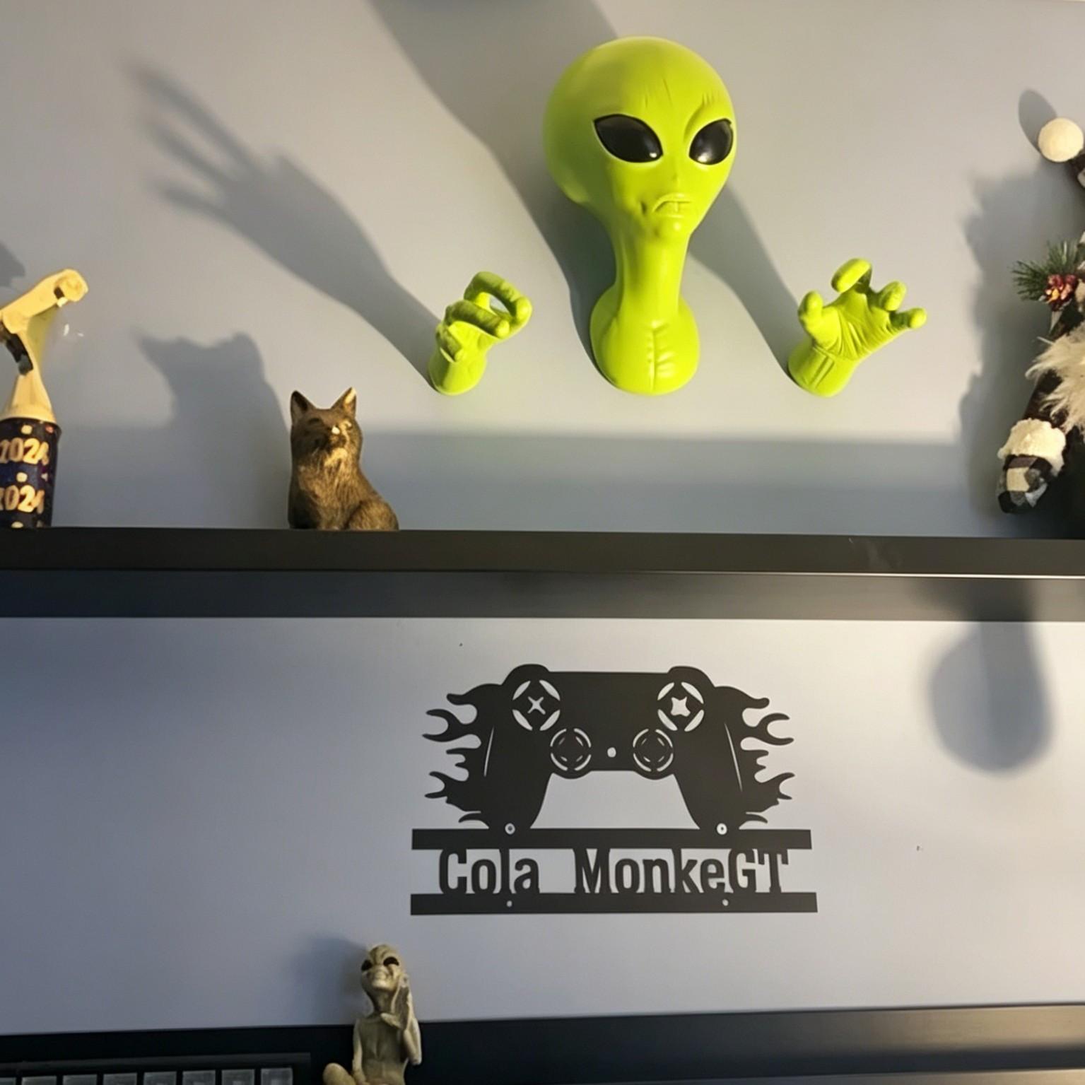 1 Liontin Alien Hijau, Patung  - 3D Printing Objects ulasan dan harga