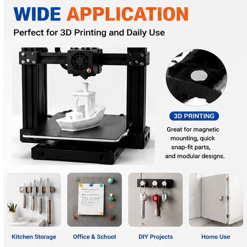 200pcs/box Kit Magnet Cetak 3D - 3D Printing Bambu ulasan dan harga