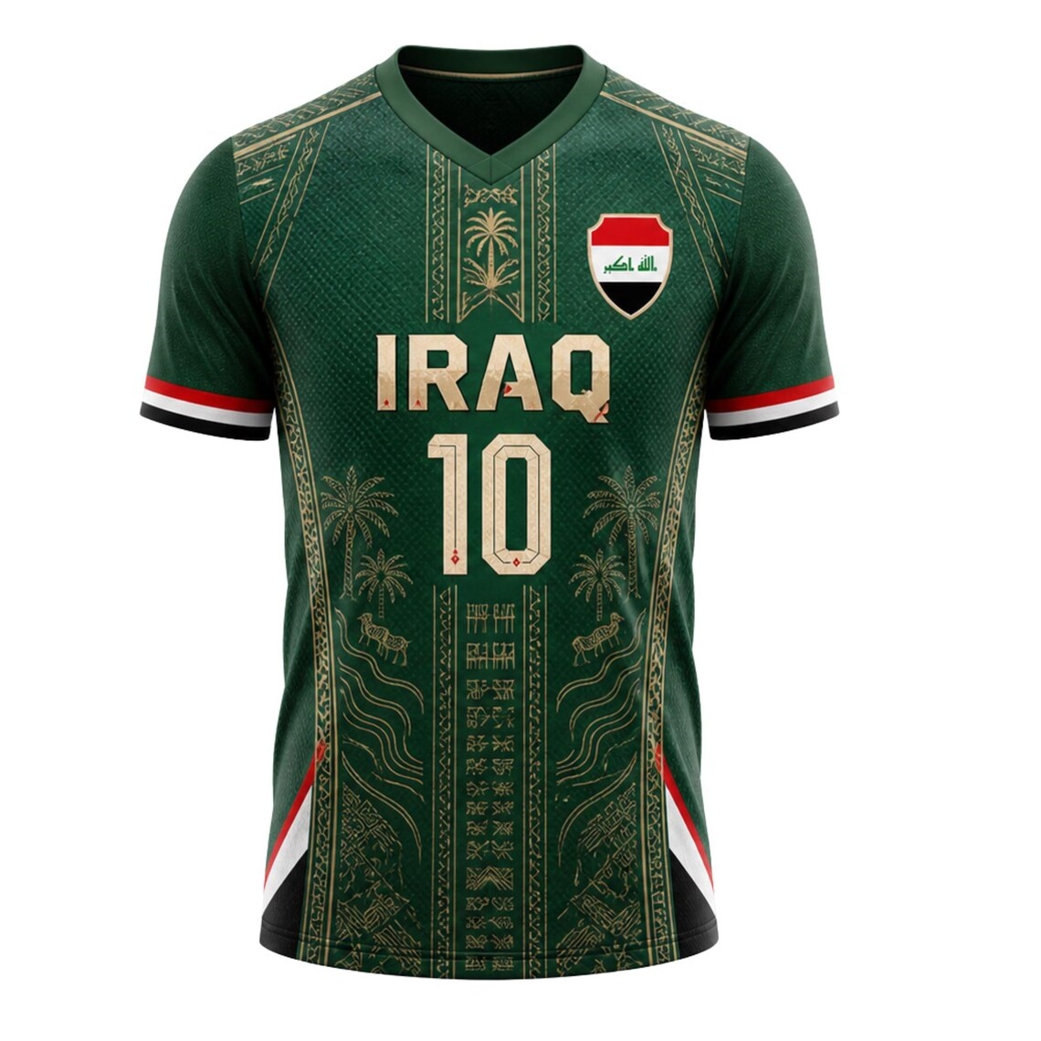 Jersey Sepak Bola Irak, Kaos S - 3D Printing Name ulasan dan harga