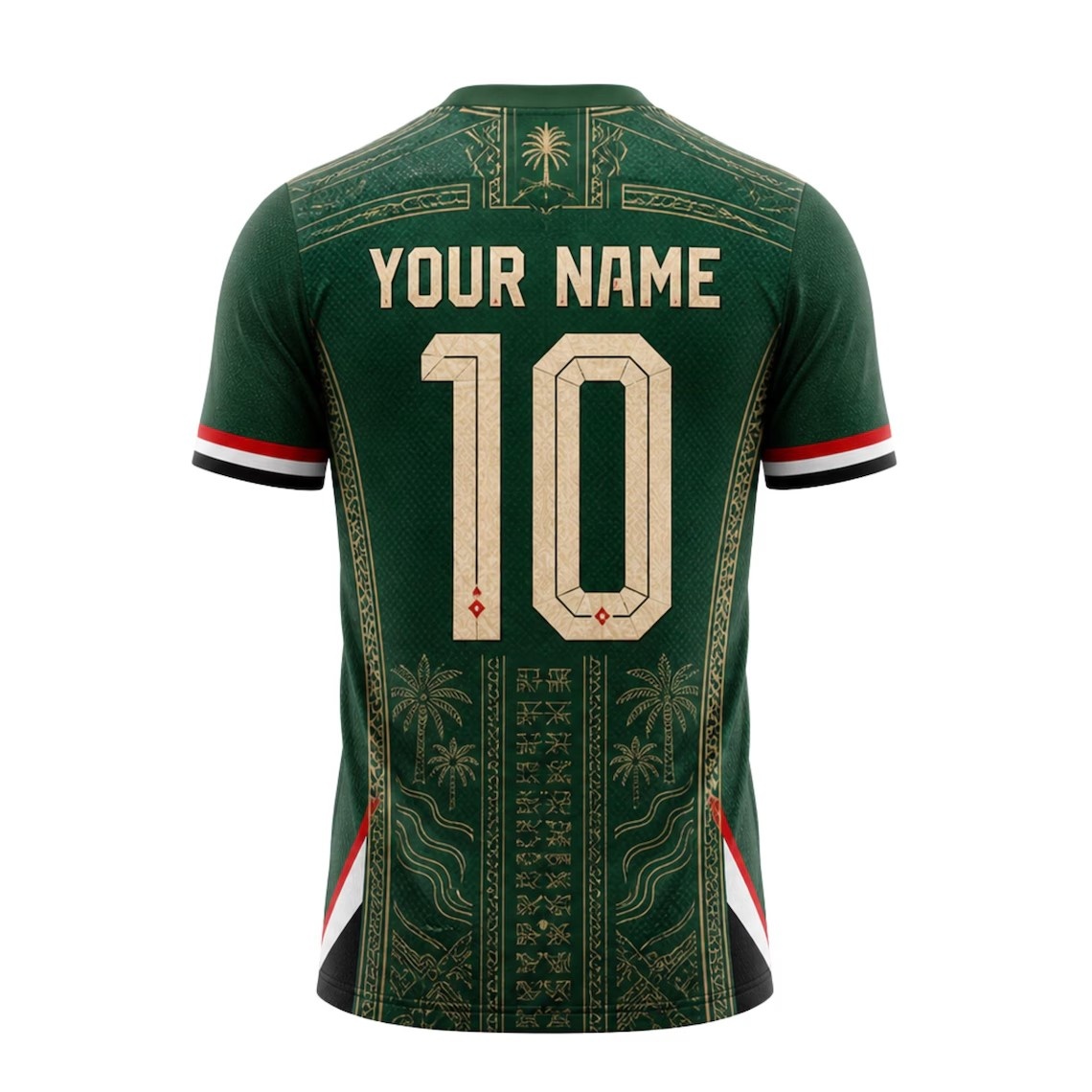 Jersey Sepak Bola Irak, Kaos S - 3D Printing Name ulasan dan harga
